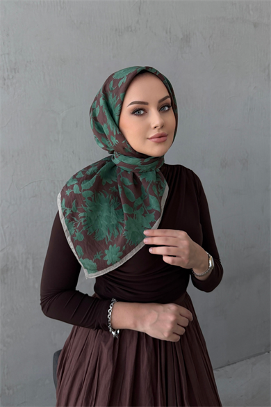 Brown September Modal Silk Scarf