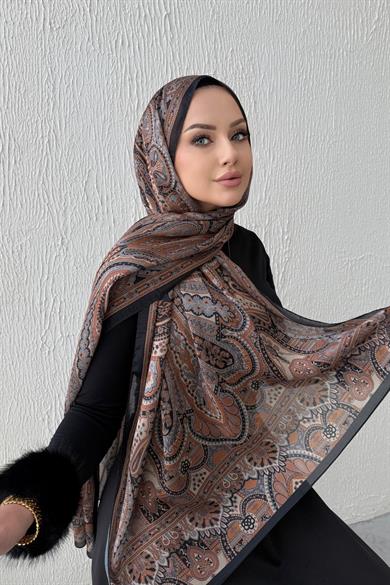 Brown & Brown Bohemian Modal Silk Shawl