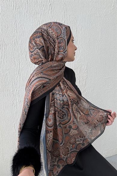 Brown & Brown Bohemian Modal Silk Shawl