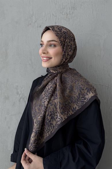 Brown Nirva Bohemian Modal Silk Shawl