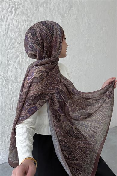 Kahverengi Milena Modal İpek Şal