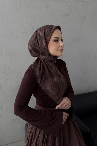 Brown Perlina Koza Cotton Scarf