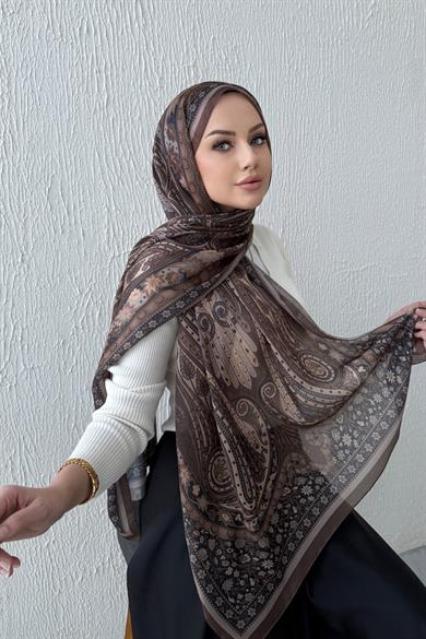 Brown & Mink Etro Authentic Indian Silk Shawl