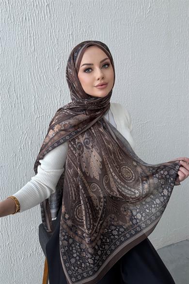 Brown & Mink Etro Authentic Indian Silk Shawl