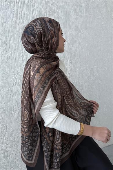 Brown & Mink Etro Authentic Indian Silk Shawl