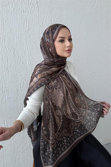 Brown & Mink Etro Authentic Indian Silk Shawl