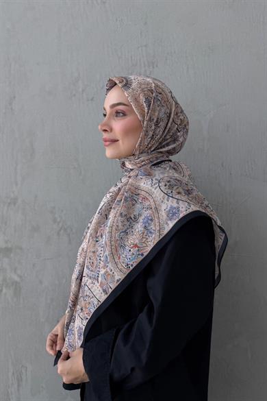 Karamel Şehvar Bohem Modal İpek Şaleşarp