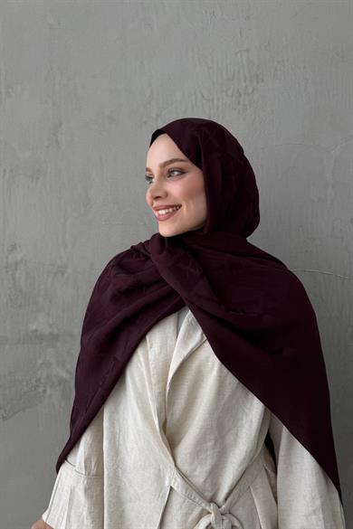 Dark Burgundy Naila Vua Shawl