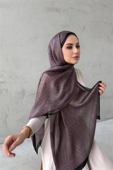 Dark Mink Asu Authentic Indian Silk Shawl