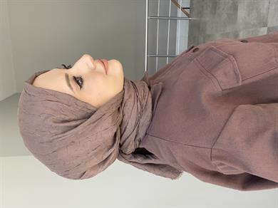 Koyu Vizon Bambu Şal