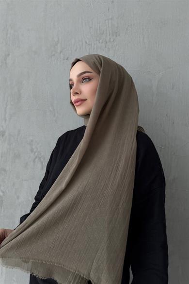 Koyu Vizon Gcci Fresh Pamuk Şal