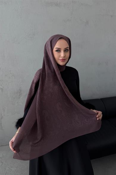Dark Mink Helena Cotton Cashmere Shawl