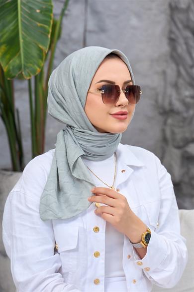 Küf Yeşili Bambu Jakar Eşarp