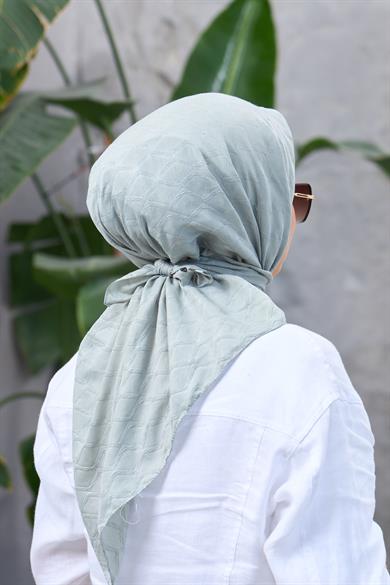 Küf Yeşili Bambu Jakar Eşarp