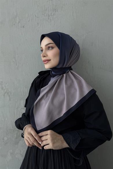 Lacivert Degrade Modal İpek Eşarp