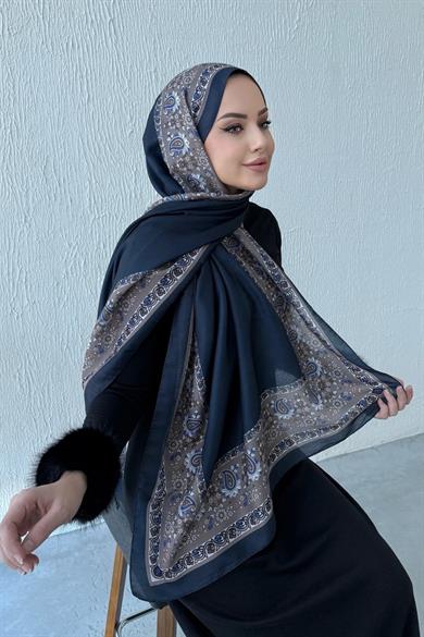 Lacivert Elmas Etro Soft Şal