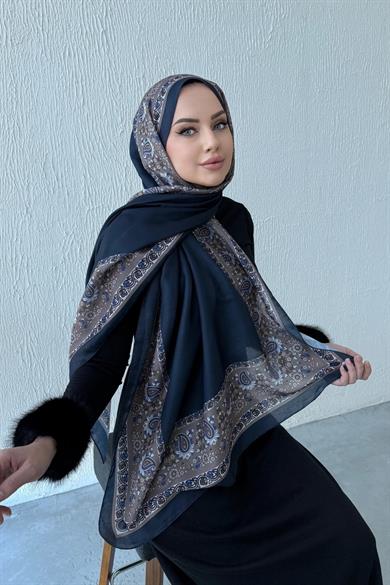 Lacivert Elmas Etro Soft Şal