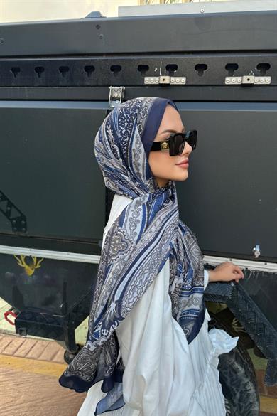 Lacivert Etro Soft Şal