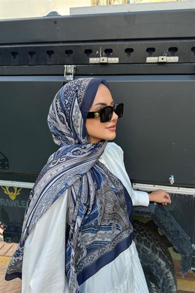 Lacivert Etro Soft Şal