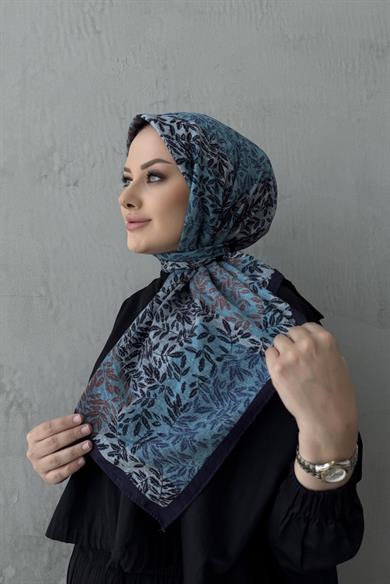 Navy Blue Nirva Bohemian Modal Silk Shawl