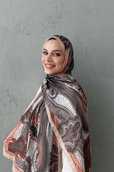 Latte Mahra Authentic Indian Silk Shawl