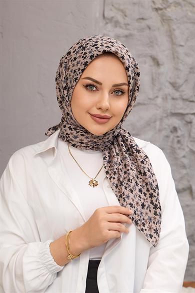 Latte Yonca Naturel Eşarp