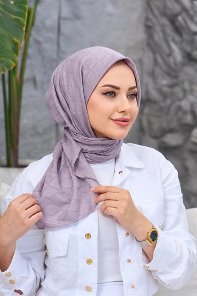 Lila Bambu Jakar Eşarp