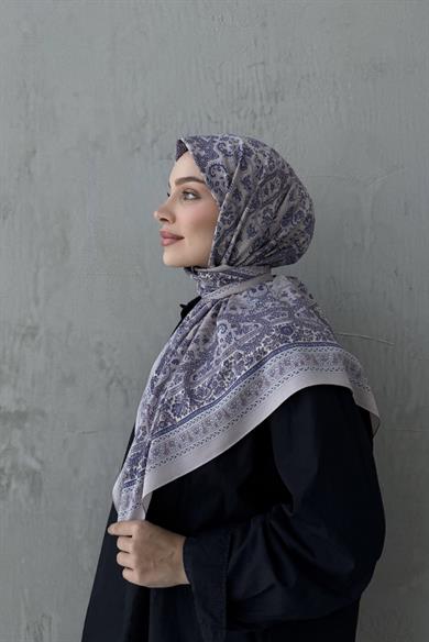 Lilac Bohemian Modal Silk Scarf