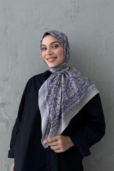 Lilac Bohemian Modal Silk Scarf