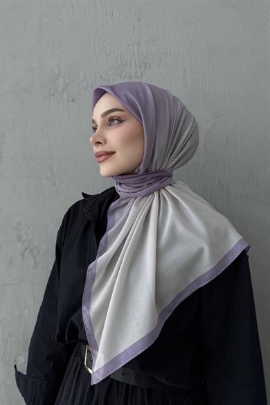Lila Degrade Modal İpek Eşarp