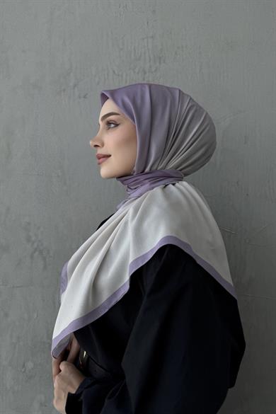 Lila Degrade Modal İpek Eşarp