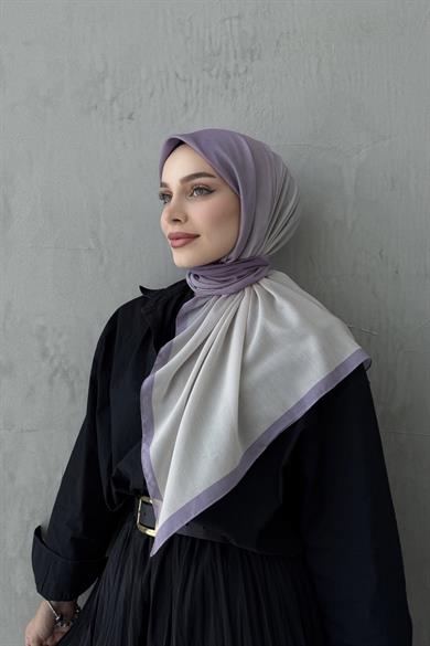 Lila Degrade Modal İpek Eşarp