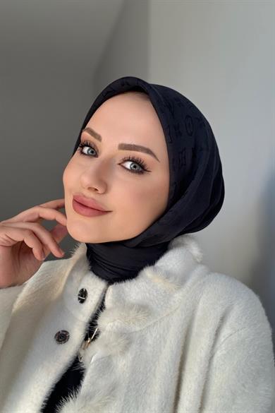 Lv desenli esarp siyah