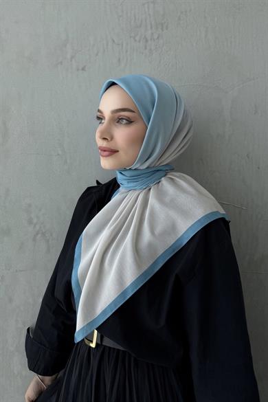 Mavi Degrade Modal İpek Eşarp