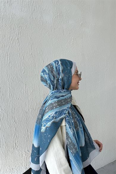 Mavi Etro Soft Şal