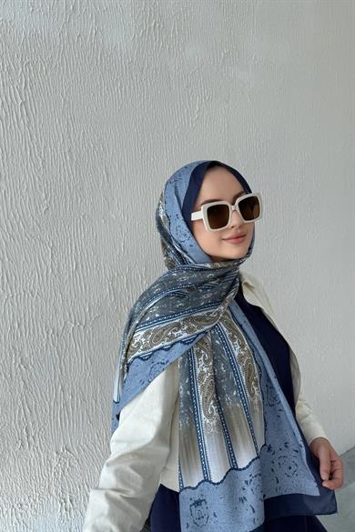 Mavi & Gold Etro Soft Şal