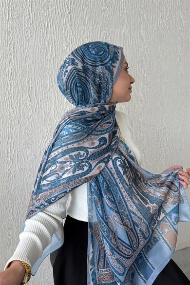 Blue & Blue Etro Authentic Indian Silk Shawl