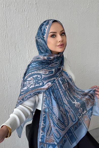 Blue & Blue Etro Authentic Indian Silk Shawl