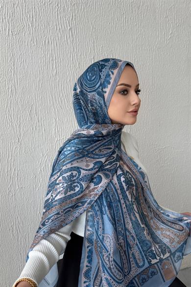 Blue & Blue Etro Authentic Indian Silk Shawl