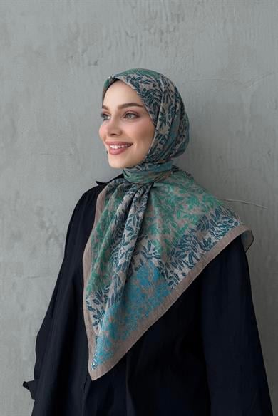 Blue Nirva Bohemian Modal Silk Shale Scarf