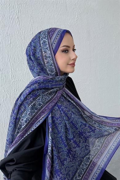 Purple Bohemian Modal Silk Shawl