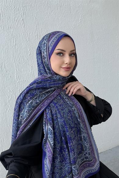 Purple Bohemian Modal Silk Shawl
