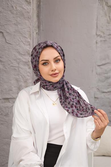 Mor Yonca Naturel Eşarp