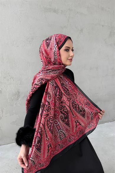 Nar Çiçeği Milena Modal İpek Şal