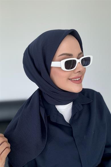 Pamuk Caz Eşarp Lacivert