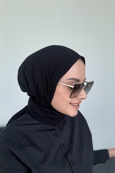 Pratik Elegans Çıtçıtlı Şal Siyah