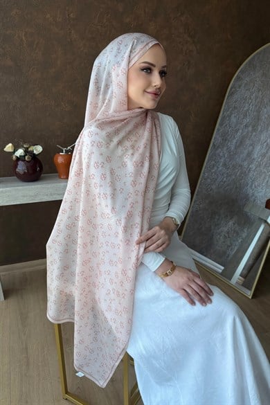 Pudra  Mihra Hint İpeği Şal 