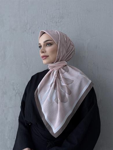 Pudra Rahven Modal İpek Eşarp