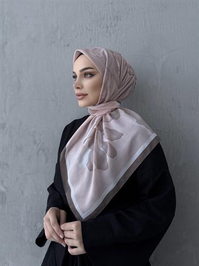Pudra Rahven Modal İpek Eşarp