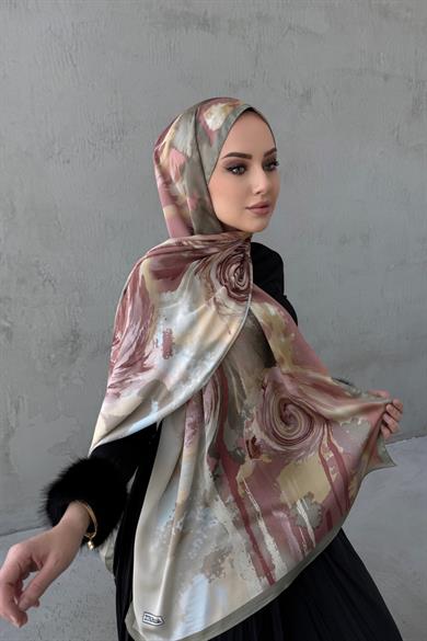 Powder Sahara Sanded Silk Shawl
